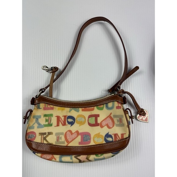 Dooney & Bourke Coated Rainbow Doodle Graffiti‎ Handbag Purse - Picture 1 of 12